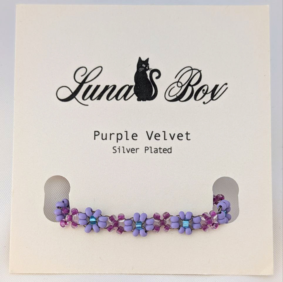 Purple Velvet Bracelet